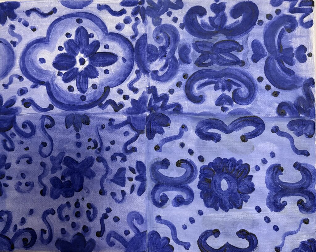 Azulejos sobre tela I